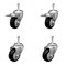 Service Caster 3.5 Inch SS Black Poly 10mm Threaded Stem Caster Total Lock Brake SCC, 2PK SSTSTTL20S3514-PPUB-BLK-M1015-2-S-2 - alternate 4